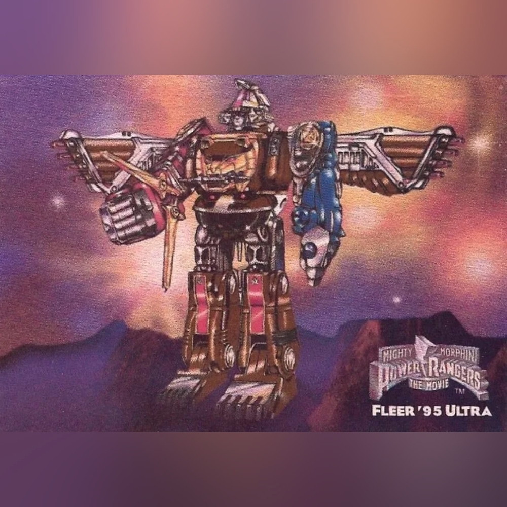 Ninja Mega Falcon Zord🦸🏻‍Mighty Morphin Power Rangers Trading Card 🔥 MMPR
